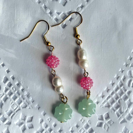 bloom earrings - $9.00